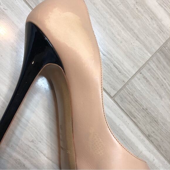 Nicholas Kirkwood Bi Color Pump Two Tone Platform Peach Black Pearl 38 EU 7.5 US - Picture 10 of 14